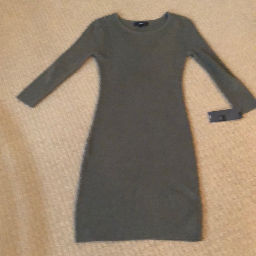 Moss Green Knit Dress - Picture 3 of 8